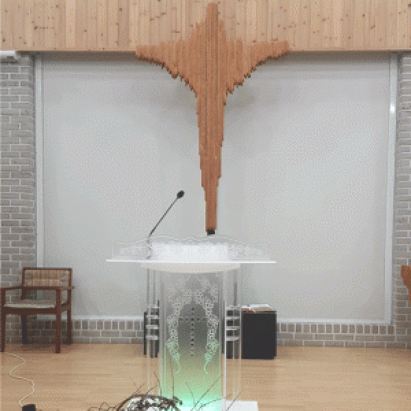 수정 아크릴 강대상 